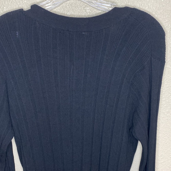 NWT House of Harlow 1960 Black Long Open Front Cardigan Size L - Picture 10 of 13